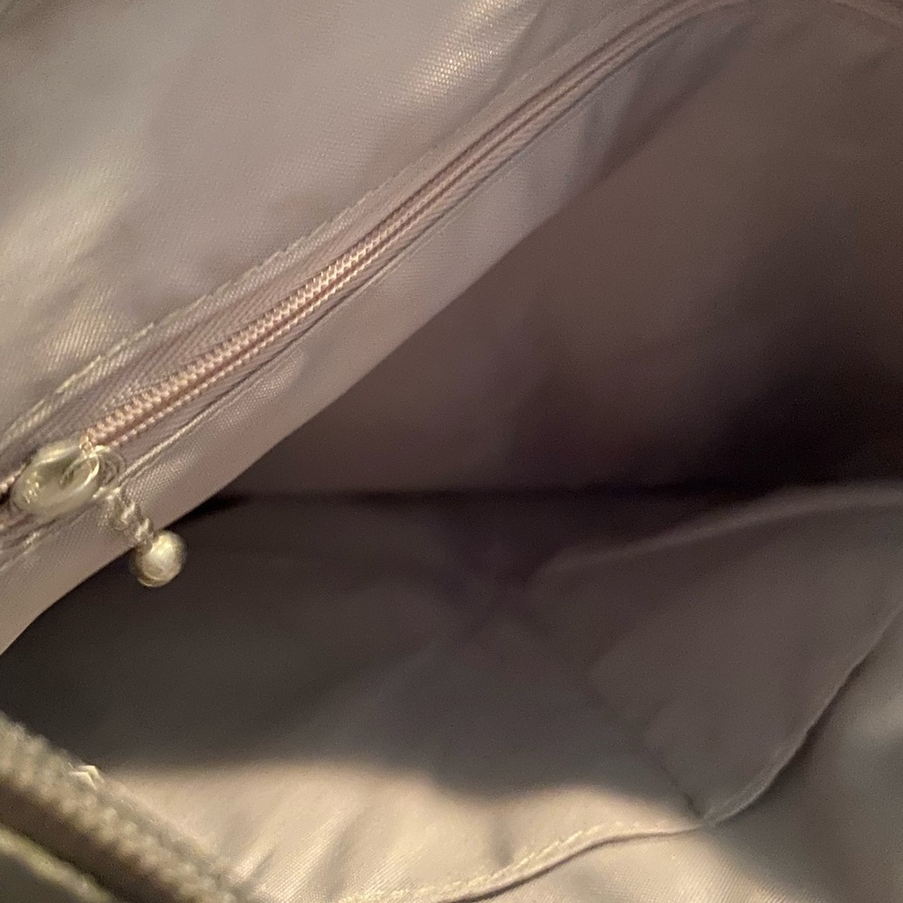 Baggallini Crossbody bag, gray animal print multi pocket purse adjustable strap - Picture 10 of 12